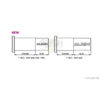 HN6064BA - Ruota libera+manicotto - TREX 550E Align