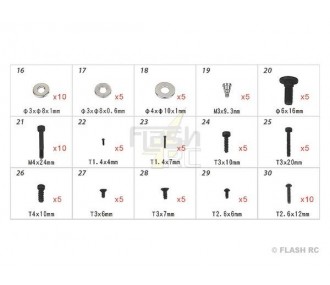 H70109 - Screws - for TREX 550E to TREX 700 Align