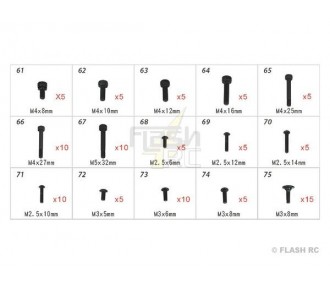 H70109 - Screws - for TREX 550E to TREX 700 Align