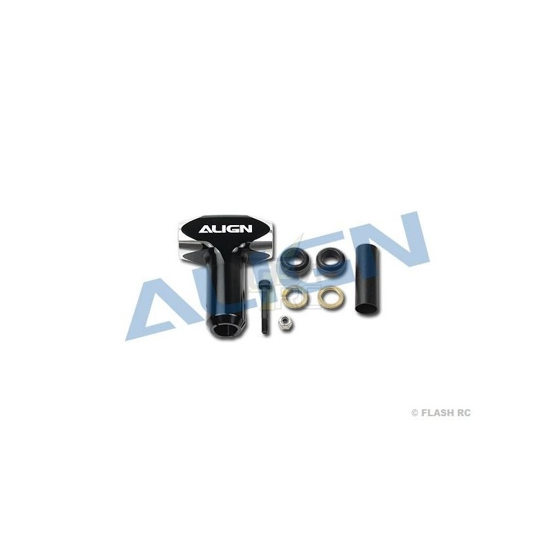 H55007 - Black metal rotor head hub - TREX 550E Align