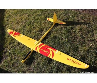 E-Typhoon tout fibre env.2.00m jaune et rouge RCRCM