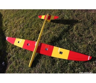 E-Typhoon tout fibre env.2.00m jaune et rouge RCRCM