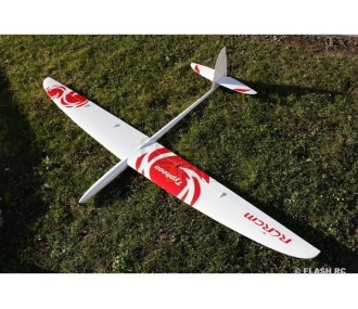 Typhoon tout fibre env.2.00m blanc & rouge RCRCM