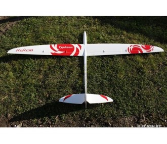 Typhoon tout fibre env.2.00m blanc & rouge RCRCM