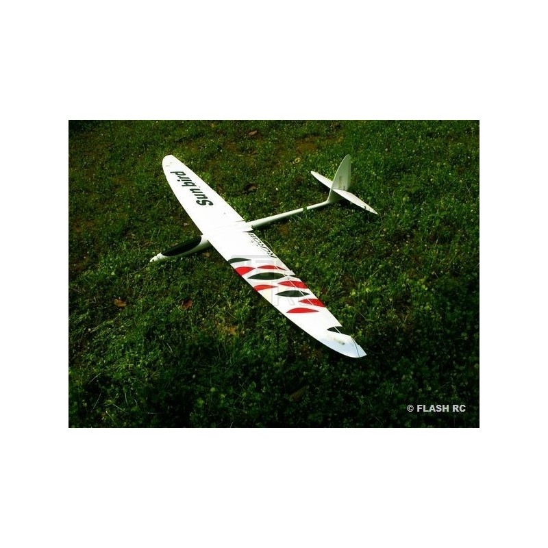 Sunbird Full Carbon aprox.1.50m blanco y rojo RCRCM