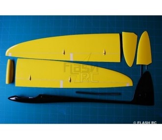 Sunbird Full Carbon circa 1,50 m bianco e rosso RCRCM