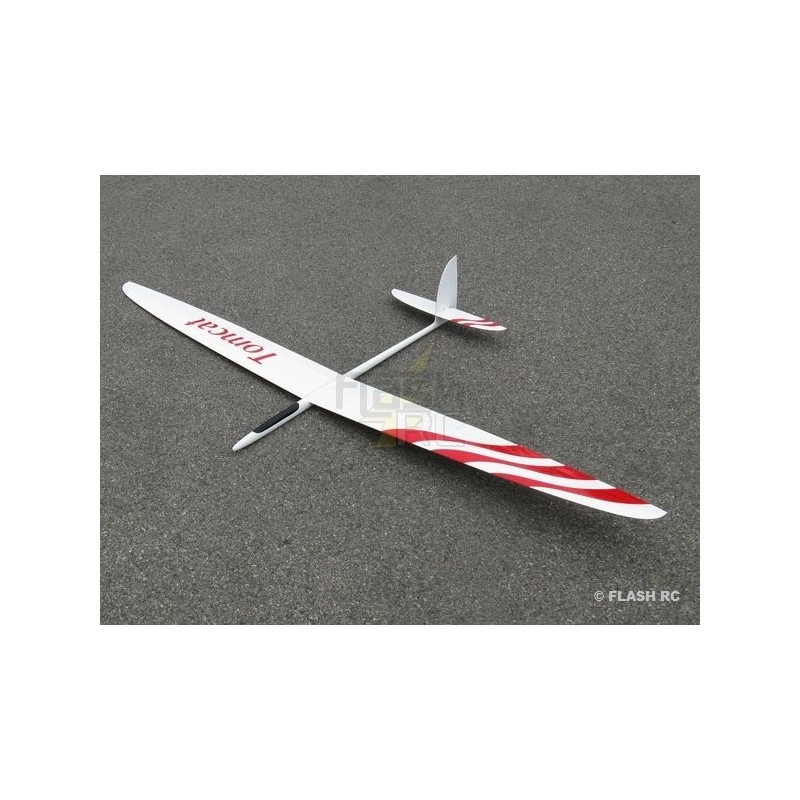 Tomcat tout fibre env.2.60m blanc & rouge RCRCM