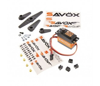 Servo digitale standard Savox SA-1256TG in titanio (52g, 20kg.cm, 0,15s/60°)