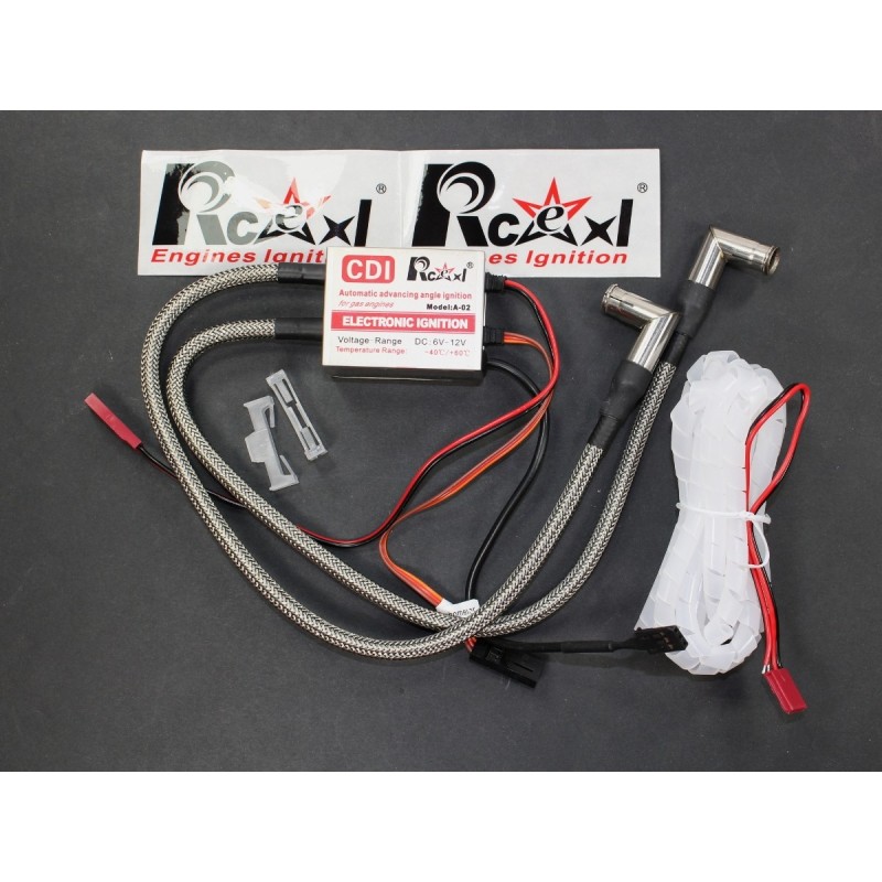 Dual cylinder ignition for 1/4-32 90° RCEXL spark plug