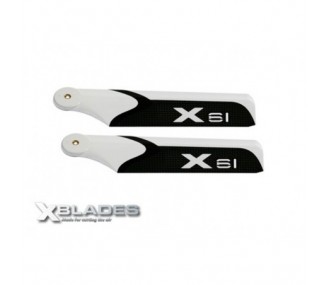 Pales Anti-couple XBlades 61 pour T-REX 450 PRO/DFC/Plus/Sport/V2 Align