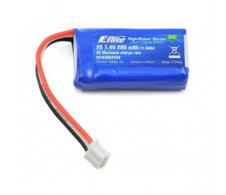 Battery E-flite lipo 2S 7.4V 200mAh 30C socket jst-bec - EFLB2002S30