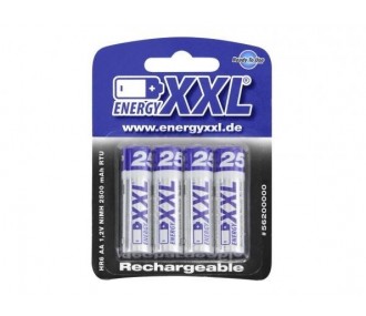Pack 4 accus 2500mAh (AA/LR6) Energy XXL