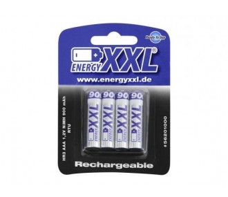 Confezione di 4 batterie 900mAh (AAA/LR3) Energy XXL