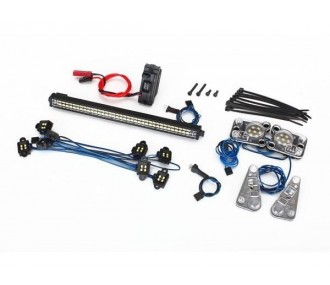 Kit de luces LED Traxxas completo con fuente de alimentación de 3V 0.5A