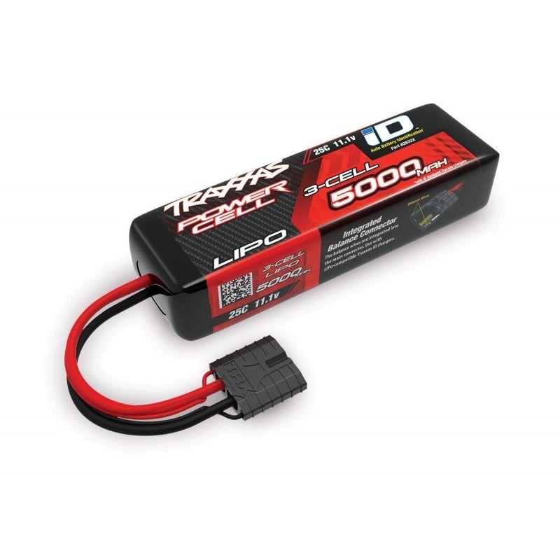 Batteria Lipo Traxxas 11.1V 3S 5000mAh CORTO 25C ID 2832X