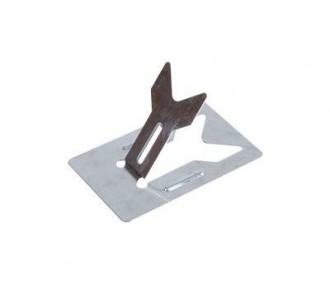 Soldering iron holder, folding, Aluminium, 50 mm x 75 mm