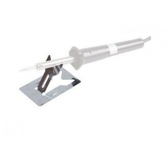 Soldering iron holder, folding, Aluminium, 50 mm x 75 mm