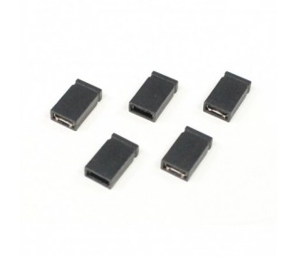 Cavaliers noirs pas 2,54mm (5 pcs)