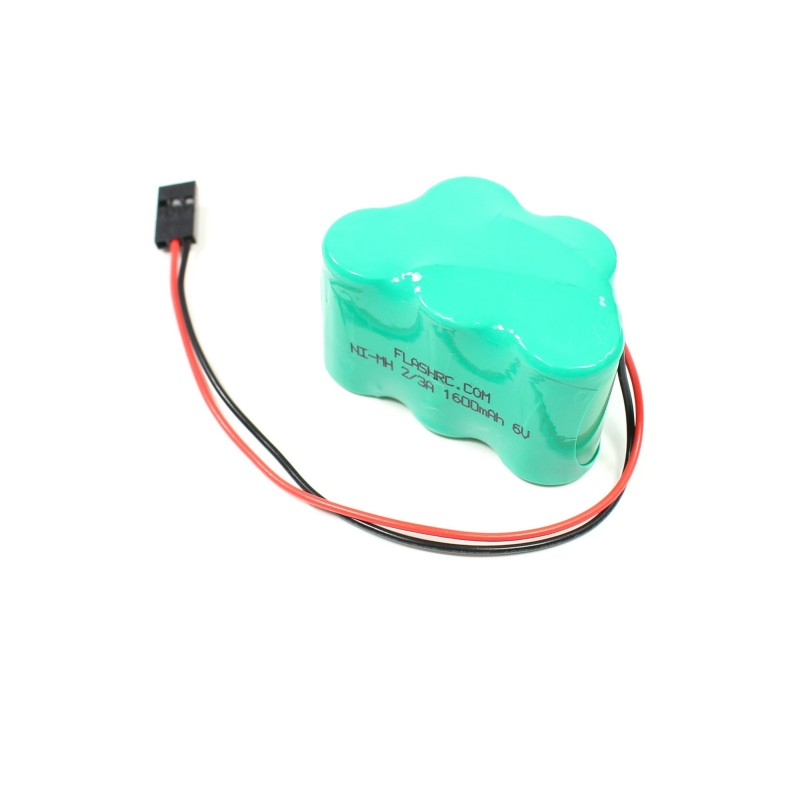 6.0V 1600mAh NiMh Batteria a goccia (formato piramide) FLASH RC