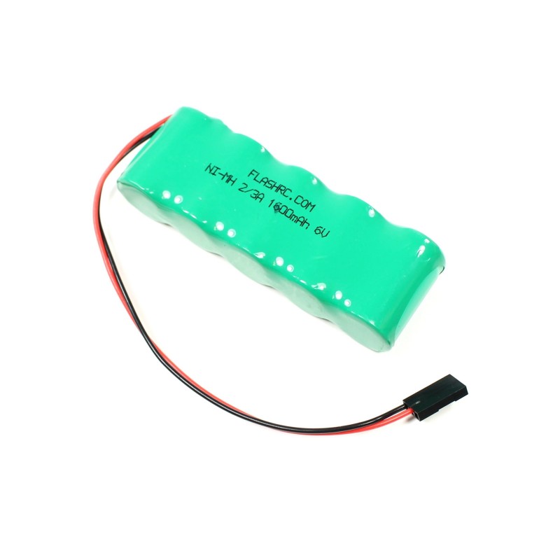 Batería 6,0V 1600mAh NiMh plana FLASH RC