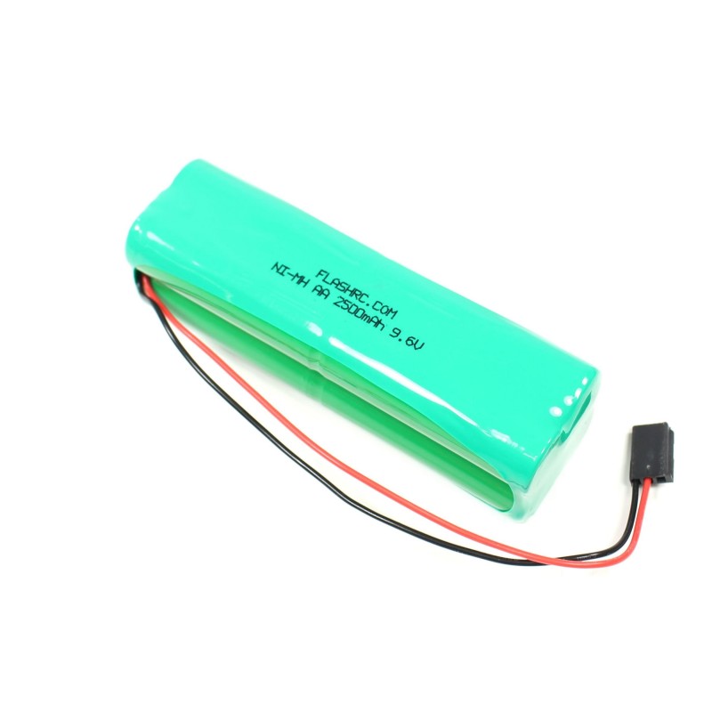 Batteria NiMh Tx 9,6V 2500mAh (FUTABA) formato blocco AA FLASH RC