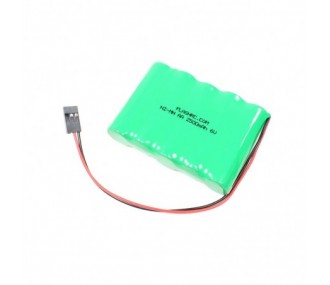 Batteria 6.0V 2500mAh NiMh piatta AA FLASH RC