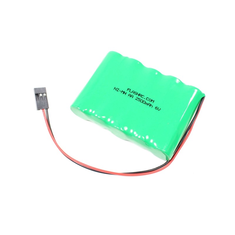 Batteria 6.0V 2500mAh NiMh piatta AA FLASH RC