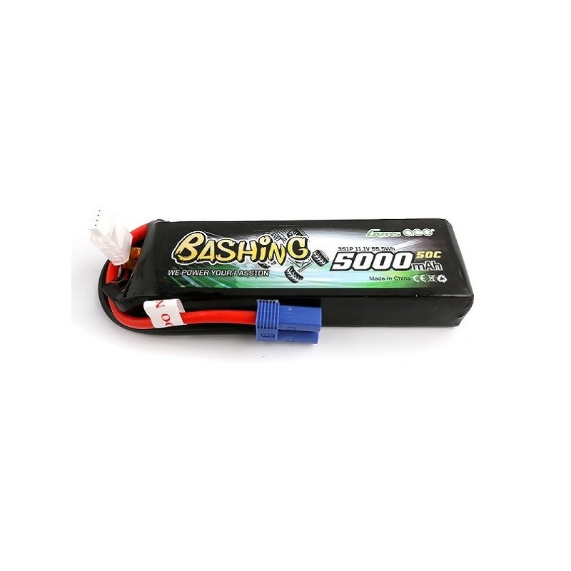 Batteria serie Bashing Gens Ace, Lipo 3S 11.1V 5000mAh 60C Presa EC5