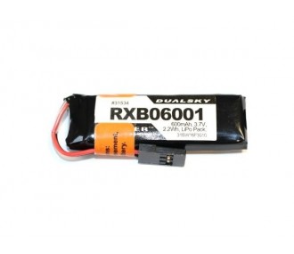 Batería Lipo 1S 3.7V 600mAh 20C RX Dualsky