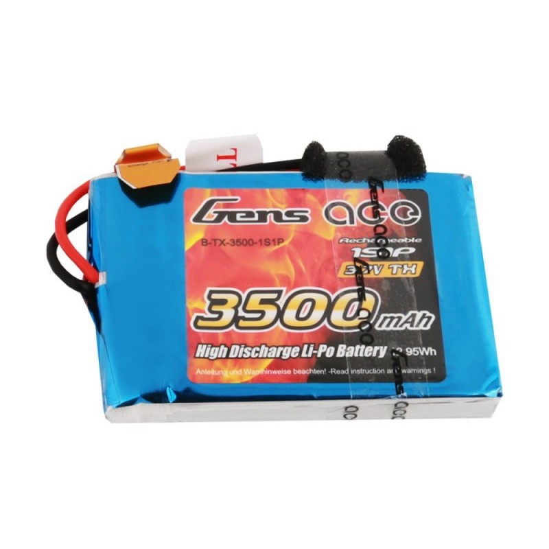 Batería Tx Gensace Lipo 3500mAh 3.7V JR/Graupner