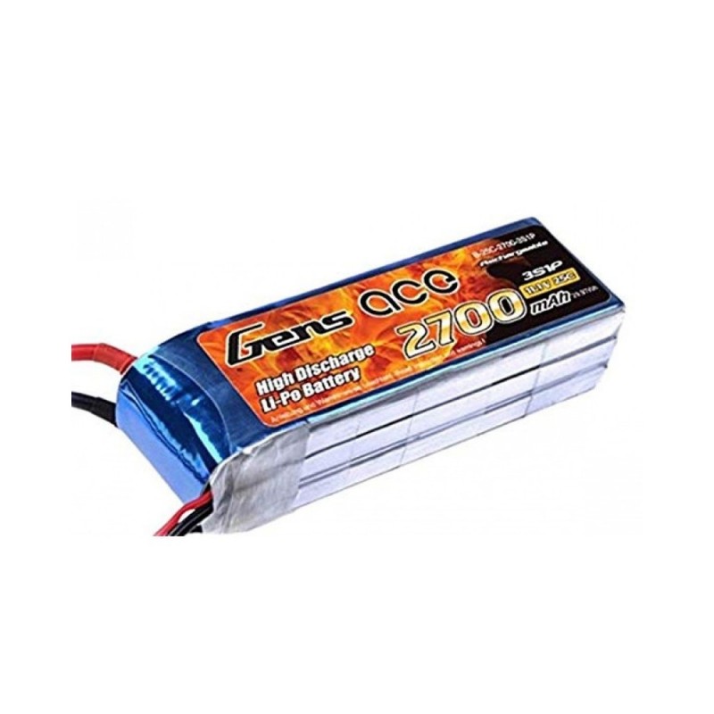 Batteria Tx Gensace lipo 3S 11.1V 2700mAh per Futaba/JST-XHR-3P/JST-SYP