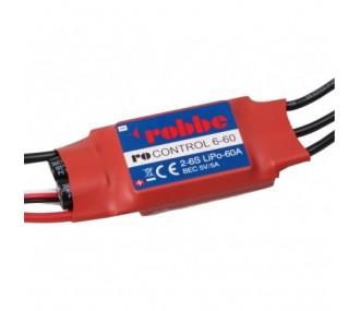 Controlador sin escobillas Robbe RO-Control6 60A 2-6S BEC 5V/5A