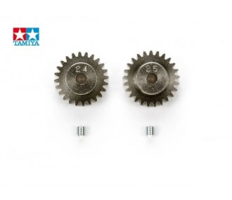 Tamiya 24T/25T motor sprockets Module 0,6 - 50477