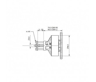 Brushless-Motor Hacker Q80-8M V2