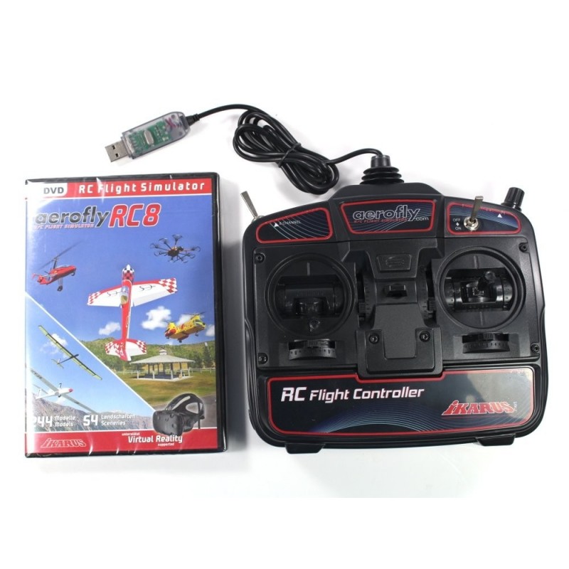 Simulador Aerofly RC8 + Game commander modo 2