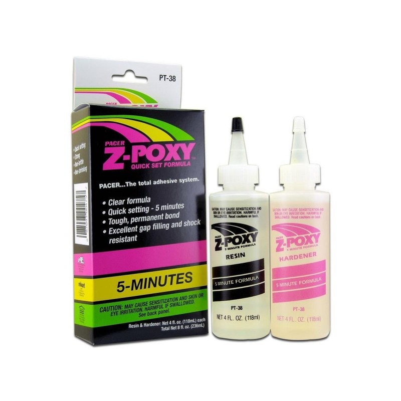 Adhesivo epoxi 5min 237ml Z-POXY ZAP