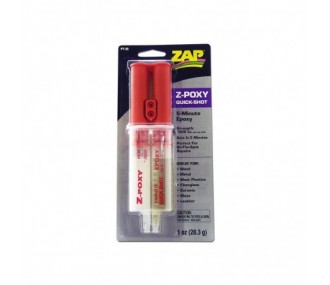 Colle Epoxy 5min seringue 28gr Z-POXY ZAP