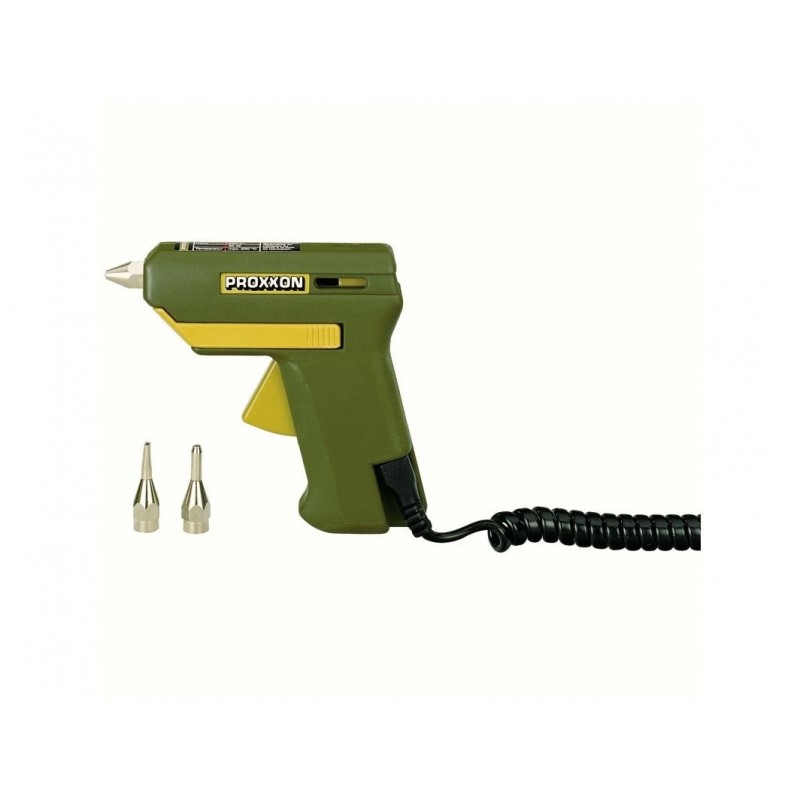 Proxxon HKP 220 - Glue gun 200° with 3 tips and 4 glue sticks Ø 7 mm Lg 100 mm