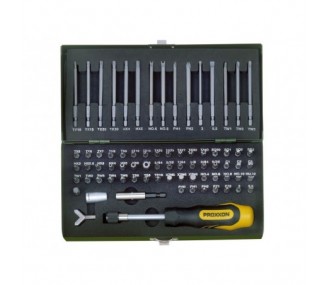 Proxxon 1/4' Safety and Special Bits Set 75 pieces