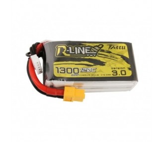 Batterie Tattu R-line V3.0 lipo 4S 14.8V 1300mAh 120C prise xt60
