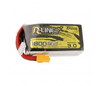 Akku Tattu R-line V3.0 lipo 4S 14.8V 1800mAh 120C Steckdose xt60