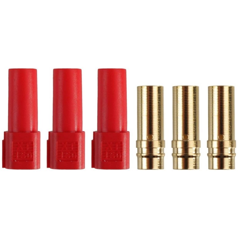 Prise XT150 femelle boîtier rouge (3 pcs)