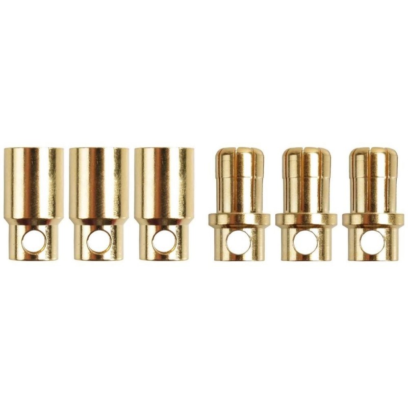 PK Ø8.0mm M/F gold plug (3 pairs)