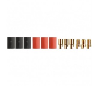 PK 6.0 mm M/F gold plug (3 pairs)