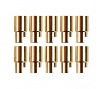 Gold Socket PK 6,0 mm female (10 pcs)