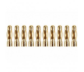 Gold Socket PK 3,0 mm male (10 pcs)