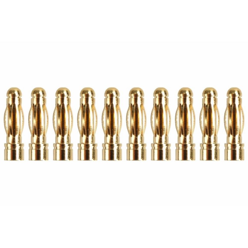 Gold Socket PK 3,0 mm male (10 pcs)