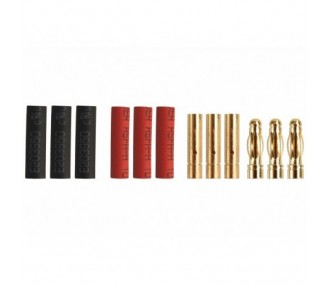 PK 3.0 mm M/F gold plug (3 pairs)