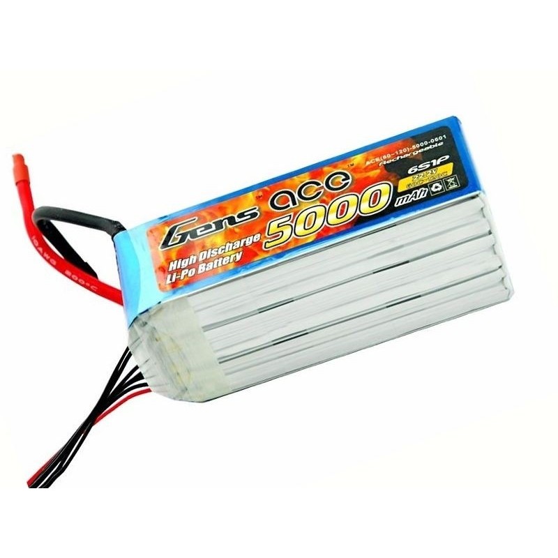 Batterie Gens ace lipo 6S 22.2V 5000mAh 60C/120C