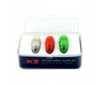 EasyLight Set di luci a 3 LED senza fili rosso/bianco/verde